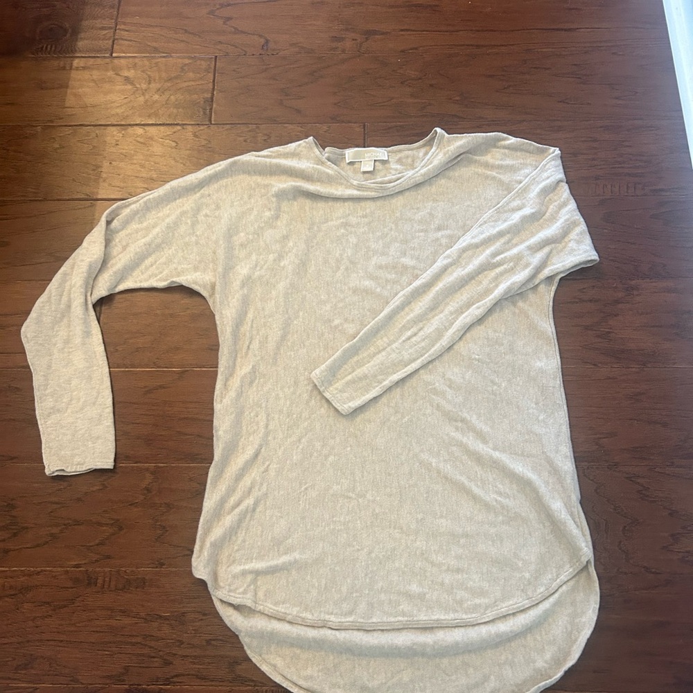 Michael Kors Heather oatmeal high low sweater